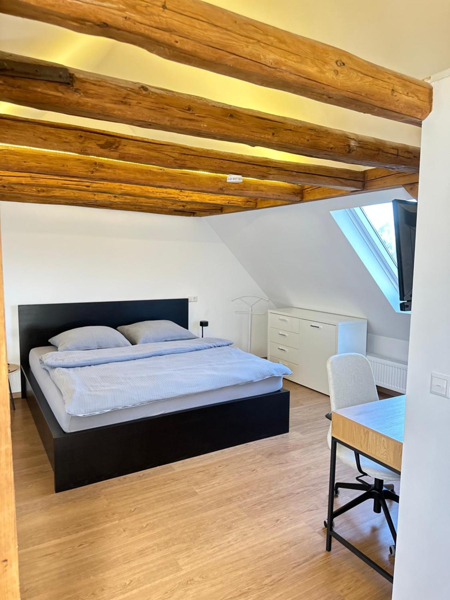 1 Zimmer Wohnung Dg Mit Klimaanlage Und Kleinen Balkon Oedheim Kültér fotó